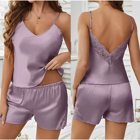 Amara Satijnen Pyjama Set