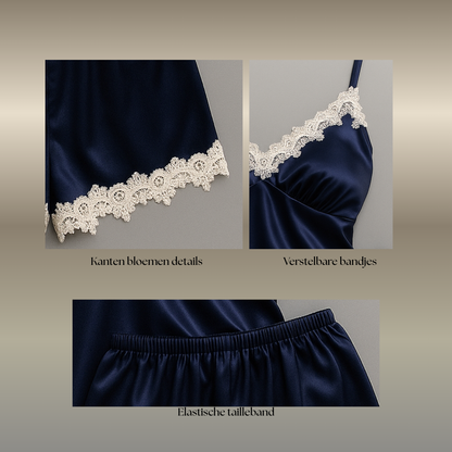 Dream Lace 2-delige set met geborduurde kanten details