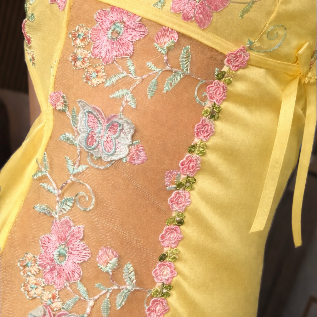 Blossom Nachtjurk met Bloemenborduursel