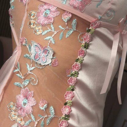 Blossom Nachtjurk met Bloemenborduursel