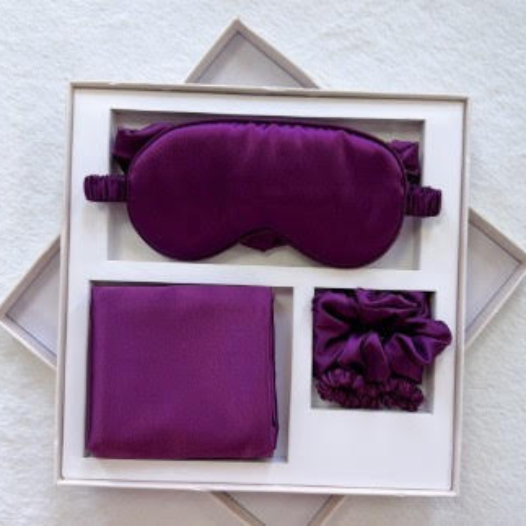 5-Delige Satijnen Night-Care Set in Giftbox