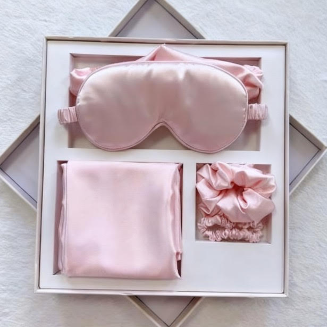 5-Delige Satijnen Night-Care Set in Giftbox