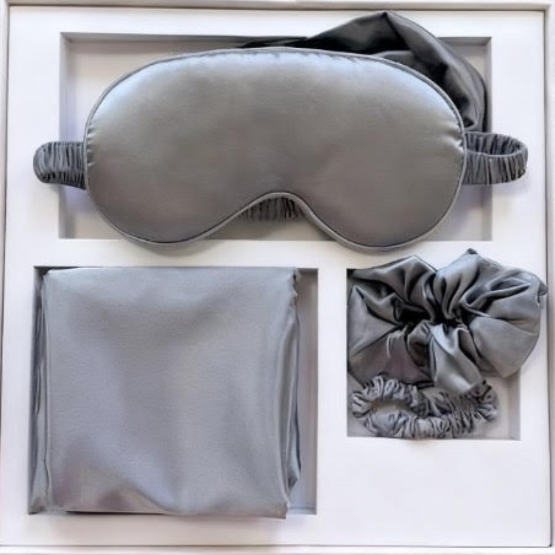 5-Delige Satijnen Night-Care Set in Giftbox